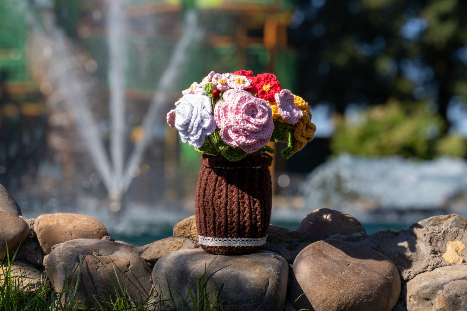 Crochet Flower Pot